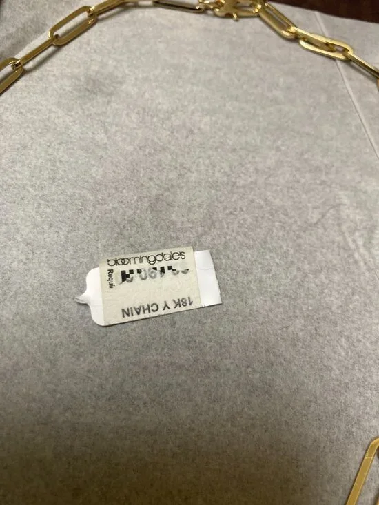 ROBERTO COIN DESIGNER GOLD ALTERNATING SIZE PAPERCLIP LINK CHAIN NECKLACE - Picture 8 of 10